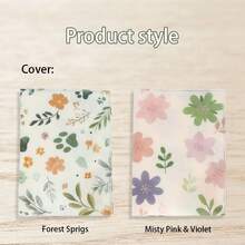 ColorHike A4 Double Pocket Folder Thick PP File Folder Curved Spine Fresh Style Waterproof Dust‑Proof Portable Document Organizer With Multi Inner Compartments - Single Piece - View 11