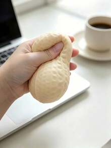 Flour Peanut Stress Ball, Soft Ball Soft Toy, Creamy Soft Touch ASMR Sensory Anti-Stress Toy, Adult Birthday Gift, Holiday Gift, Perfect Gift, Cheese Squishy, Squishy Dumpling, Fidget, Squishy - A - View 3