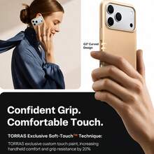 بطانية هاتف PC صلب خفيف الوزن ومقاوم للخدش بتصميم مطفي فائق النحافة متوافق مع iPhone 17 Pro Max و 17 Pro و 17 Air و 18 Pro Max ومتوافق مع سلسلة 7-16 - الذهبي - مشاهدة 4