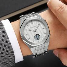Skmei 2703 Luxury Men Digital Watch Stainless Steel Band EL Light Double Display In Stock Business Watch Supplier - Silver - View 3