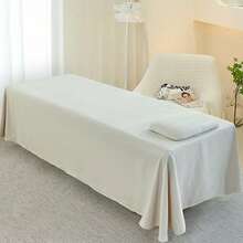 Ga giường trơn màu, phù hợp cho giường massage spa salon làm đẹp, tấm phủ giường massage thân thiện với da có lỗ, 120*230cm - Nhiều màu - Xem 2