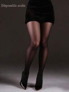 The Secret To Bare Legs: Ultra-Thin & Breathable, Flawless Makeup Look, Like Invisible (Disposable Socks, Easy To Snag, Be Careful When Wearing, Not Recommended To Purchase) - Black - View 7