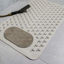 Non-Slip Shower Mat With Drainage Holes And Suction Cups, Rubber Bath Mat, Suitable For Elderly, Women And Families - Multicolor - View 3