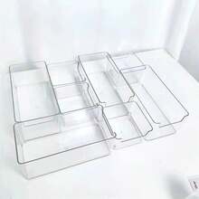 Transparent Stackable PET Hair Curling Iron Holder, Hair Styling Tools Storage Box - Clear - View 8