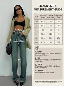 SQUALO Women's Vintage Washed Jeans With Double Button Detail - Cadet Blue - View 10