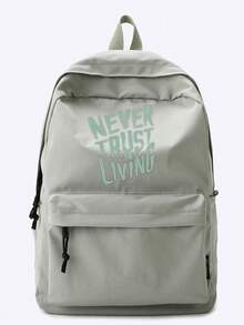 Myco Unisex Backpack, Halloween Ghost School Bag, Korean Style Casual Crossbody Bag, For Travel And Daily Use, Trick Or Treat - Multicolor - View 9