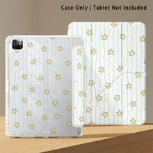 Striped And Star Pattern Painted Effect Tablet Protective Case With Stand, Compatible With Honor 8/9/10/X8/X8A/X9/X8Pro/X9Pro, MatePad SE 11"/MatePad 11"/11.5", MatePad Pro, Apple 10th/11th Gen 2025 (A16), Galaxy Tab A7/A9 And Other Popular Models - Style 21 - View 6