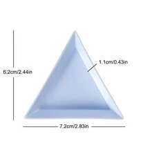 20pcs Triangle Rhinestone Nail Art Storage Box, Jewelry Tray Holder Container, Glitter Cup, DIY Decoration Tool - Multicolor - View 3