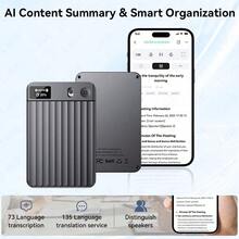 LIGE's New Smart Recording Card Supports Playback, Speech-To-Text, Text Translation, Meeting And Phone Recording, And Real-Time Recording A Slim, Portable, And Versatile Recording Card. - View 7