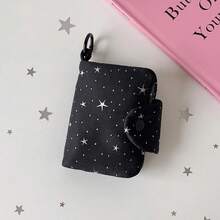 Silver Foil Star Coin Purse Student Portable Banknote & Meal Card Storage Bag Multi-Function Mini ID Card Holder, Women's Wallet, Mini Wallet - Multicolor - View 14