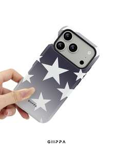 GIIPPA 1pc Blue Gradient Background With White Star Pattern Design, Phone 17 Pro Max Phone Case, Compatible With Phone 16 Pro Max, 15 Pro Max, 14 Pro Max, Korean-Style High-End Fashionable And Fun Phone Case, Suitable For 11/12/13/14/15/16 Pro Max Plus, Elegant Design For Men And Women, Perfect Gift For Girlfriend On Christmas, Valentine's Day, Easter, Wedding Season And Birthday! - Multicolor - View 5