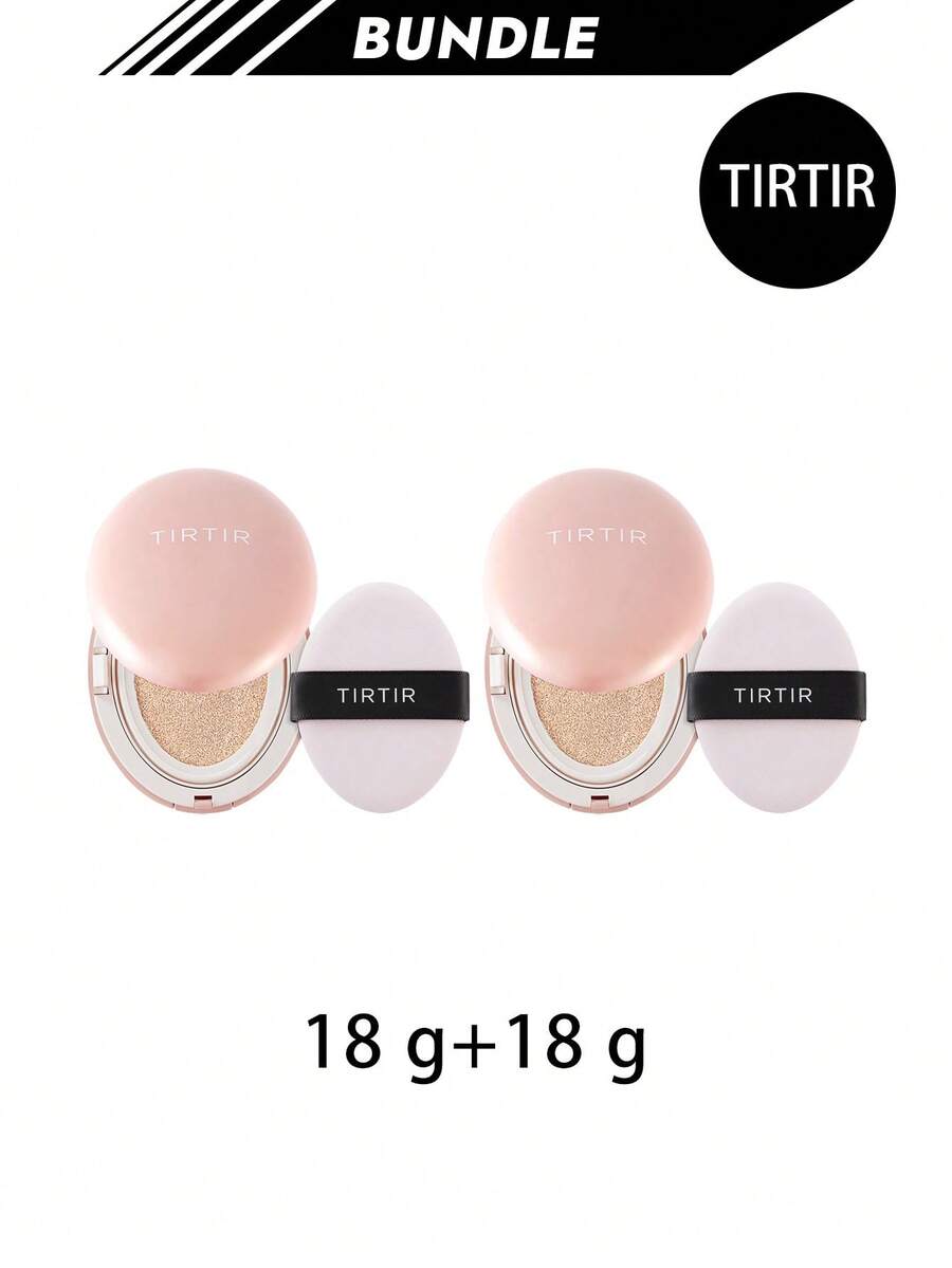 TIRTIR [Bundle] Mask Fit All Cover Cushion Foundation 17C Porcelain 18 G X 2 - 17C Porcelain - View 1