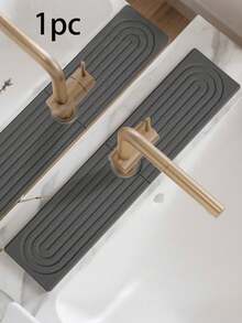 Alas Tetesan Keran Silikon, Baki Tetesan Pegangan Keran Lembut, Alas Silikon Belakang Keran, Pelindung Percikan untuk Wastafel Kamar Mandi, Wastafel Dapur dan Rak Piring, Aksesoris Kamar Mandi, Perlengkapan Dapur Rumah, Perlengkapan Dapur Rumah, Perlengkapan Kembali ke Sekolah - MultiWarna - View 14