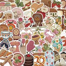 50pcs Retro Embroidery Graffiti Stickers DIY Decorative Journal Phone Case Computer Desk Helmet Guitar Travel Gifts - 1 Set/50 PCS - View 1