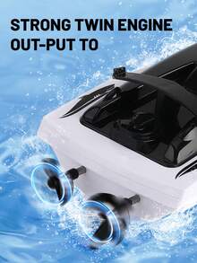 1pc Crocodile High-Speed RC Boat, 2.4GHz High-Speed Remote Control Boat, Simulates Real Crocodile Head Speed And Movement, Escape Boredom, Experience Water Speed And Control, Perfect Water RC Boat For Kids And Adults In Hot Summer, Fast RC Toy Gift For Children - Multicolor - View 10