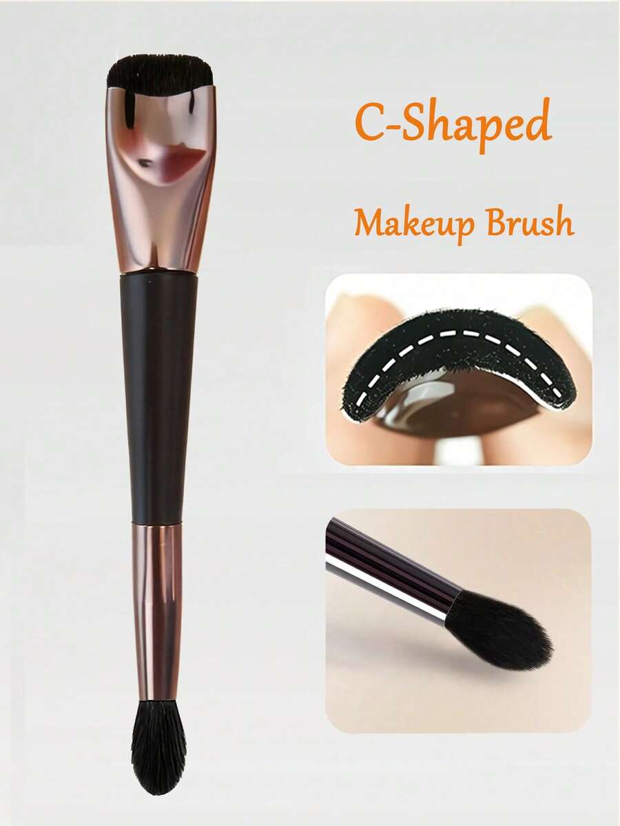 C-Shaped Makeup Brush, Makeup Is Quick And Easy, Contour & Highlight Brush, Suitable For Beginners