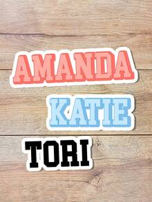 Personalized Name Stickers - Vibrant High-Quality Labels, Designed For Notebooks, Durable And Versatile, Ideal For School And Christmas Gifts. Customize Your Name And Personalized Decorations To Show Your Personalized - Multicolor - View 8