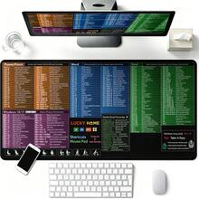 特大號快捷鍵滑鼠墊（相容於 Excel/Word/PowerPoint/Windows 快捷鍵）－Excel 快捷鍵桌面墊與電腦滑鼠墊，適合遊戲與辦公使用，附防滑邊緣，送給男士與女士的貼心禮物 - 鼠標墊 - 查看 7