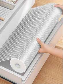1 Roll Of Transparent White Anti Slip Drawer Pad, Kitchen Oil Resistant Protective Pad, Suitable For Anti Slip Pads In Cabinets, Drawers, And Shoe Cabinets, Kitchen Drawer Pad, Modern Style, Simple And Beautiful, Easy To Cut - Clear - View 7