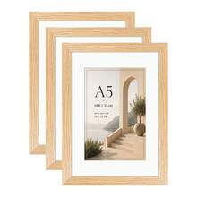 Mosearon 3pcs/1pc Solid Wood Photo Frame - A3, A4, 30x40CM, Multiple Sizes. Home Decor Photo Frame - Can Be Hung On Wall Or Placed On Table. Perfect For Portraits, Landscape Photos And Birthday Photos. Great Gift For Friends. - Solid Wood Photo Frame - View 60