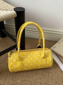 A Stylish And Sweet Polka Dot Tote Bag Is An Ideal Gift For Teenagers, Suitable For Outdoor Activities, Play, Or Commuting. - Multicolor - View 11