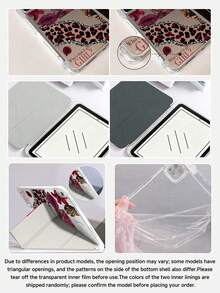 Junk Prin Pad 保護殼，相容於 Pad (A16) 第 11 代 11 吋 2025、Apple Pad Air 11 (2025)、Pad 第 10 代 10.9 吋 2022，附筆槽、三折支架保護套，自動喚醒/睡眠，可愛開學季情人節節日禮物 - 彩色 - 查看 6
