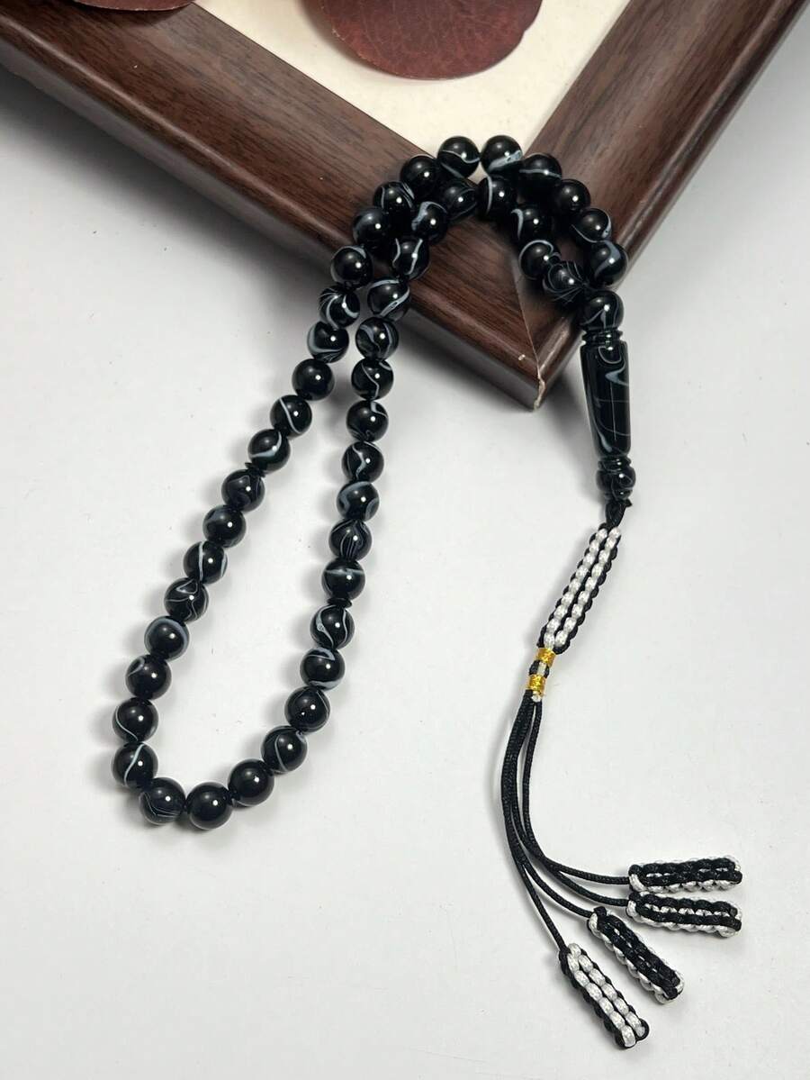 New 4-Tassel Imitation Resin Prayer Beads Muslim Prayer Bracelet Suitable For Middle Eastern Arab Daily Prayer And Wearing - Multicolor - View 1