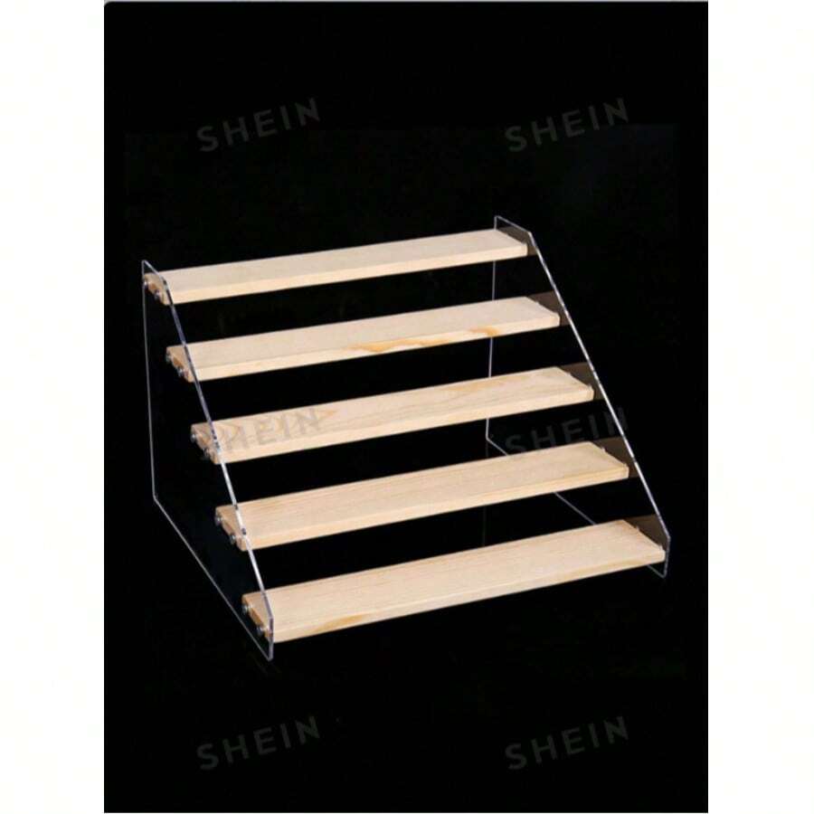 Doll Blind Box Display Case Trapezoid Figure Display Stand Acrylic Blind Box Storage Rack - White - View 1