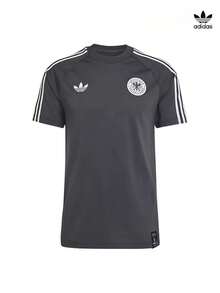 Adidas World Cup Jersey Men's Germany National Football Team Series New Short Sleeve T-Shirt - Dark Grey - View 1