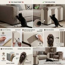2pcs-Self-Adhesive Cat Scratching Board, Durable Wall Scratcher & Furniture Protector For Destructive Scratching, Easy-Install Scratch Pad For Indoor Cats, Sofa & Wall - 2pcs-self-adhesive Cat Scratch Pad - View 3