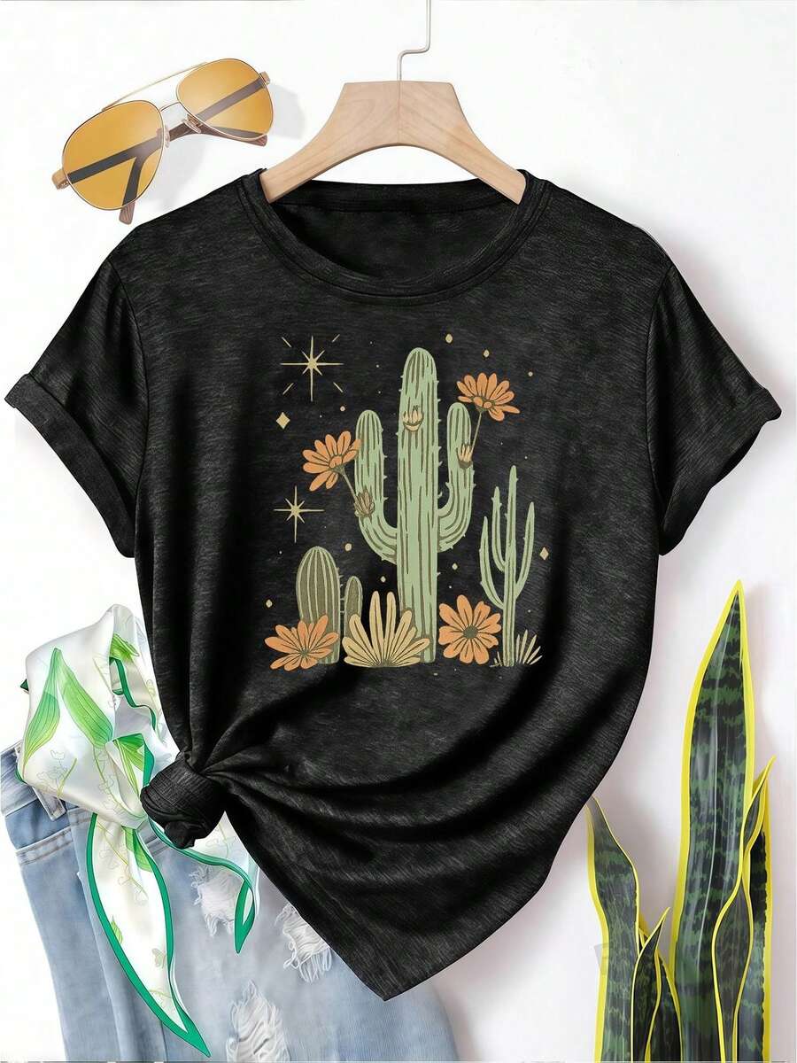 Women T-Shirts - Black - View 1