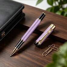Luxurious Neutral Pen - Elegant Metal Signature Pen / Smooth Writing / Suitable For Office Use, Business Gifts And Professional Signatures (Adult Administrative Pen) - Pen - View 11