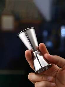 Stainless Steel Double Sided Jigger Shot Glass Ounce Cup Measuring Cup For Bar Cocktail Making - Silver - View 12