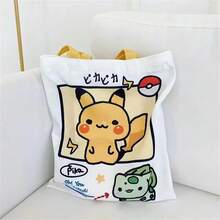 1pc HOT Canvas Shoulder Bags Ladies Casual Handbag Reusable Large Capacity Women Shopping Bag - Multicolor - View 4