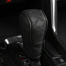 Car Artificial Leather Gear Shift Protector Cover Luxury Car Gear Shift Cover Suitable For Gear Lever Car Interior Modification - CC - View 6