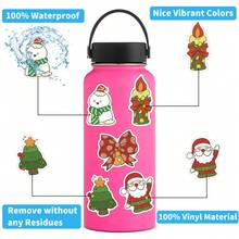 50PCS Christmas Theme Stickers Aesthetics Stickers For Scrapbooking, Diary, Laptop, Bumper, Skateboard, Water Bottle, Computer, Hard Hat, Car Stickers And Decals - J - View 7