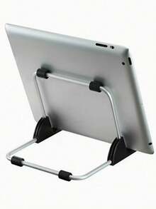 All‑In‑One Aluminum Alloy Tablet Stand, Multi‑Angle Adjustable Foldable Desktop Holder, Lightweight Durable Bracket For Laptops & Tablets, High Compatibility With Adhesive Mats - View 1