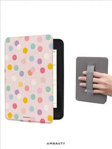 UMBAUTY Casing Pelindung Motif Polkadot Merah Muda untuk Kindle Paperwhite 7/6.8/6 Inci (Generasi ke-12/11/10/7/6/5 - 2024) | Aksesori E-Reader Kindle Colorsoft Signature Edition, Casing Pelindung Minimalis Lucu dengan Tali Genggam, Cocok Sebagai Hadiah untuk Rekan Kerja dan Teman - MultiWarna - View 1