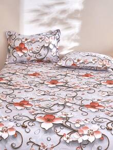 1pc Ultra Soft Printed Bed Sheet, Lightweight As Clouds, Soft And Breathable, Suitable For All Bed Sizes - Twin, Full, Queen, King. Machine Washable, Essential For Home And Student Dorm, Back To School Season, All Seasons, Room Decor - Multicolor - View 7