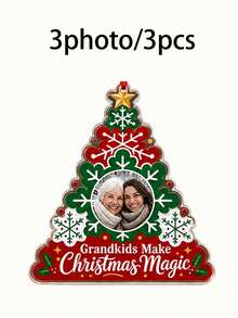 Custom Christmas Photo Ornament, Personalized Tree Hanging Decor, Festive Holiday Party Wall Accent, Customized Picture Family Keepsake, Customizable 2026 Xmas Picture Ornament, Christmas Gift, Seasonal Home Decor, Gift For Grandma And Grandpa - Style a - View 20