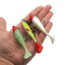 3Pcs Swimbait Lure Set, Fishing Gear, Fishing Equipment, 9.5cm, 3 Different Styles Including Luminous Version, Natural Swimming Action, Great Fish‑Attracting Effect, Stable Casting, For Shore Fishing, Boat Casting, Freshwater Saltwater, Fish Tackle - Multicolor - View 4
