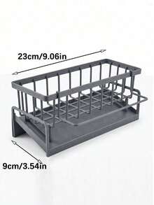 Minimalist Automatic Tilting Drain Tray Sink Organizer, Unisex, Suitable For Home Cooks, Minimalist Kitchen Dish Drying Rack, Can Hold Sponges, Brushes, Soap, Kitchen Essential Home Storage Accessory - Multicolor - View 2