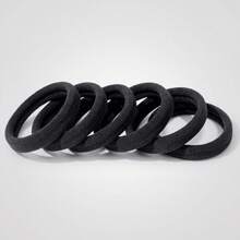 10/50/100/200PCS Black Elastic Hair Ties, ,For Thick And Curly Hair Ponytail Holders Hair Elastic Suitable , Suitable For Women'S Daily Leisure Use - Black - View 7