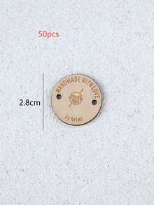 客製化手工木製衣物標籤刻字吊牌，DIY手工包袋縫製服飾配件 - 木材 - 查看 22
