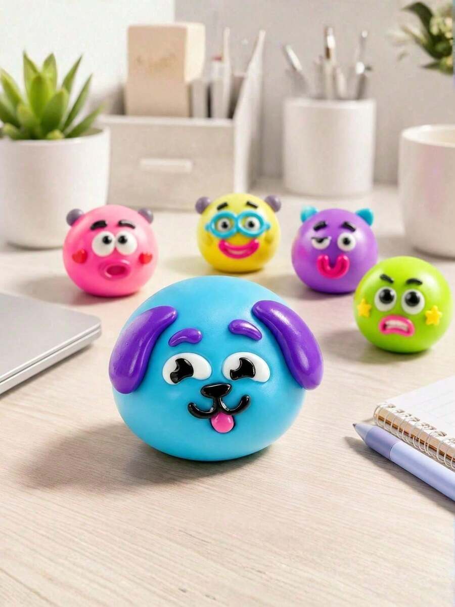 Squishy Dog Face Swap Toy Happy Expression Slow Rebound Stress Relief ...