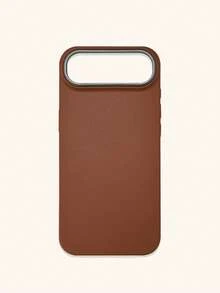 1pc 4-Color Optional Solid Color Lychee Texture Faux Leather Large Window Phone Case, Ins Premium Minimalist Business Solid Color Leather Texture, A Classic Black / B Beige White / C Premium Gray / D Caramel Brown, Faux Leather Matte Lens Raised Full Coverage Anti-Drop Soft Shell, Autumn/Winter Commute Versatile, Suitable For Personal Use And Gift; Compatible With IPhone Case & Galaxy Case, Compatible With IPhone 17 - Multicolor - View 128