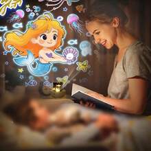 21-In-1 Ocean & Star Projection Night Light, 360° Rotating Light Film, USB Powered, Color Changing & Dimmable, Bedroom Decor, Birthday & Christmas Gift - Multicolor - View 7