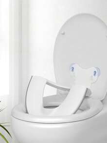 Foldable Toilet Seat Cover, Portable, Space-Saving, Washable And Fade-Resistant, With Cute Cartoon Pattern, Splash-Proof Design, Suitable For Outdoor Use, With Toilet Seat Ring, Easy To Store, Universal Children Splash-Proof - Multiple Styles - View 4