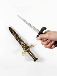 1pc/3pcs - Halloween Plastic Knife, Medieval Costume Prop - Role Play & Martial Arts Practice Prop, Pirate, Prop - Multicolor - View 10