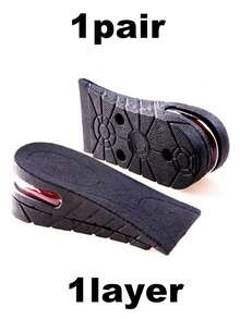 1 Pair Hidden Heel Insoles, Concealed Height Increase Cushion Device, Invisible Heel Pads, Anti-Slip, Suitable For Casual Shoes & Sneakers, Height Increasing Insoles - متعدد الألوان - مشاهدة 10
